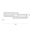 Leuchten-Direkt EDGING Ceiling Light LED white, 1-light source, Remote control
