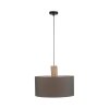 Leuchten-Direkt LINEN Pendant Light Ecru, black, 1-light source
