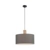 Leuchten-Direkt LINEN Pendant Light Ecru, black, 1-light source