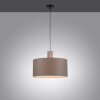 Leuchten-Direkt LINEN Pendant Light Ecru, black, 1-light source