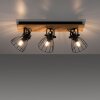Leuchten-Direkt TARO Ceiling Light Ecru, black, 3-light sources
