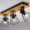 Leuchten-Direkt TARO Ceiling Light Ecru, black, 3-light sources