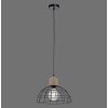 Leuchten-Direkt TARO Pendant Light Ecru, black, 1-light source