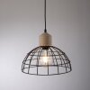 Leuchten-Direkt TARO Pendant Light Ecru, black, 1-light source