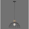 Leuchten-Direkt TARO Pendant Light Ecru, black, 1-light source