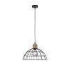 Leuchten-Direkt TARO Pendant Light Ecru, black, 1-light source
