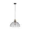 Leuchten-Direkt TARO Pendant Light Ecru, black, 1-light source