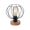 Leuchten-Direkt KASKA Table lamp Dark wood, black, 1-light source