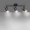 Leuchten-Direkt TINULA Ceiling Light black, 3-light sources