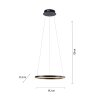 Leuchten-Direkt RITUS Pendant Light LED anthracite, 1-light source