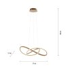 Leuchten-Direkt MARIA Pendant Light LED brass, 1-light source
