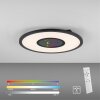 Leuchten-Direkt ASTRO Ceiling Light LED black, 2-light sources, Remote control, Colour changer