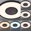 Leuchten-Direkt ASTRO Ceiling Light LED black, 2-light sources, Remote control, Colour changer