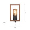 Leuchten-Direkt FRANKY Wall Light black, 1-light source