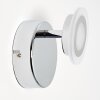 LUCY Wall Light LED chrome, 1-light source, Remote control, Colour changer