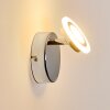 LUCY Wall Light LED chrome, 1-light source, Remote control, Colour changer