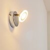 LUCY Wall Light LED chrome, 1-light source, Remote control, Colour changer