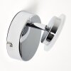 LUCY Wall Light LED chrome, 1-light source, Remote control, Colour changer
