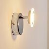 LUCY Wall Light LED chrome, 1-light source, Remote control, Colour changer