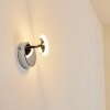 LUCY Wall Light LED chrome, 1-light source, Remote control, Colour changer