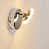LUCY Wall Light LED chrome, 1-light source, Remote control, Colour changer