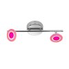 Wofi GEMMA spot LED chrome, 2-light sources, Remote control, Colour changer