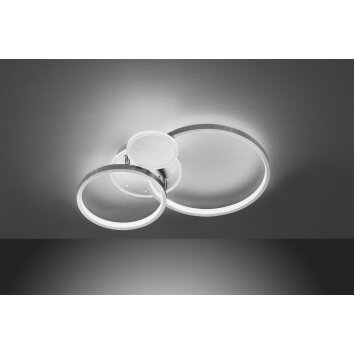 Wofi-Leuchten KIAH Ceiling Light LED silver, 1-light source