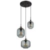 Globo OTHMAR Pendant Light bronze, black, 3-light sources