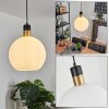 Tuvalu Pendant Light brass, black, 1-light source