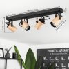 Beleco Ceiling Light Ecru, black, 4-light sources