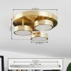 Huallilemu Ceiling Light LED brass, 3-light sources