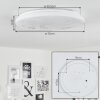 Melres Ceiling Light LED white, 1-light source