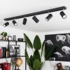 Javel Ceiling Light chrome, black, 6-light sources