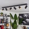 Javel Ceiling Light chrome, black, 6-light sources