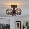 Cebola Ceiling Light black, 3-light sources
