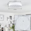 Agodim Ceiling Light LED white, 1-light source
