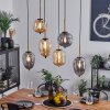 Verbania Pendant Light brass, black, 6-light sources