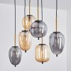 Verbania Pendant Light brass, black, 6-light sources