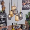Verbania Pendant Light brass, black, 6-light sources