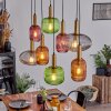Goldenville Pendant Light brass, black, 8-light sources