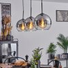 Koyoto  Pendant Light globe 25 cm clear, Smoke-coloured, 3-light sources