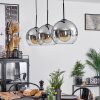 Koyoto  Pendant Light globe 25 cm clear, Smoke-coloured, 3-light sources