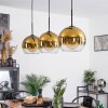 Koyoto  Pendant Light glass 25 cm gold, clear, 3-light sources