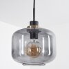 Curveira Pendant Light bronze, black, 1-light source