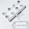 Douarnenez Ceiling Light chrome, 4-light sources