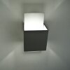 Lucide Cubo wall light stainless steel, 1-light source