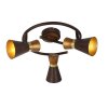 Globo ceiling spotlight gold, 3-light sources