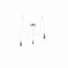 Globo OLIVER Pendant Light grey, 3-light sources