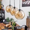 Koyoto  Pendant Light glass 30 cm Amber, 3-light sources
