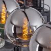 Koyoto  Pendant Light glass 25 cm clear, Smoke-coloured, 4-light sources